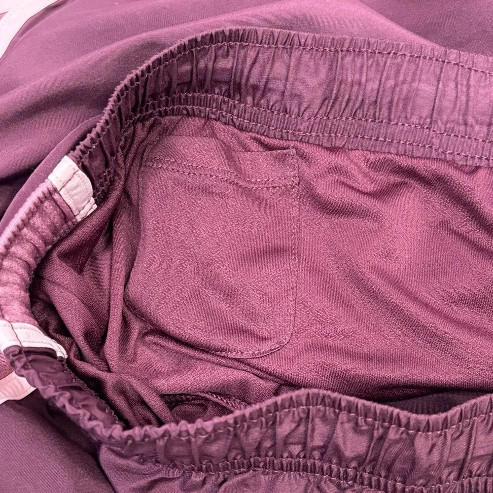 Athletic Works XL 16-18‎ Athletic Shorts Burgundy Lined Elastic Waist Activewear